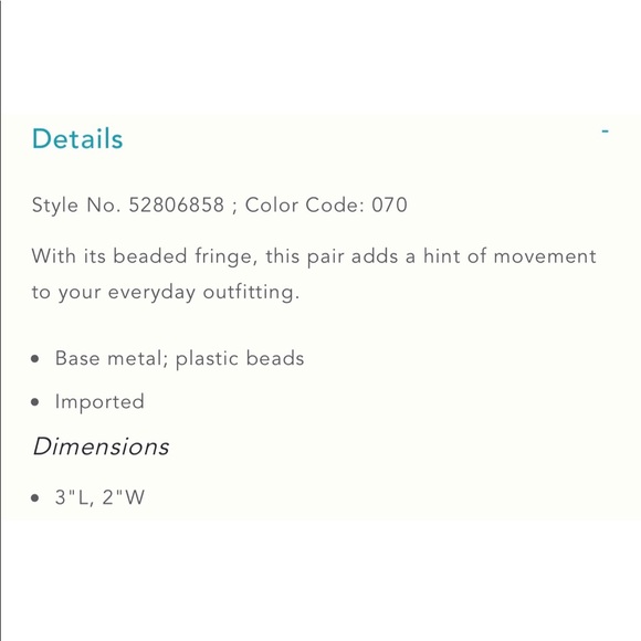 Anthropologie Asher Fringed drop earring - Picture 6 of 10